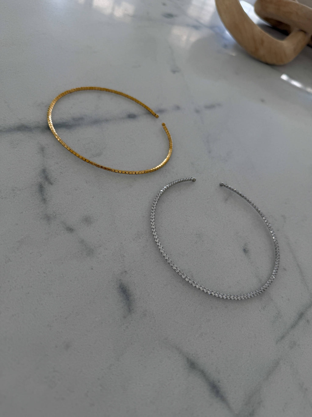 The Emerson Diamond Tennis Choker (Gold)