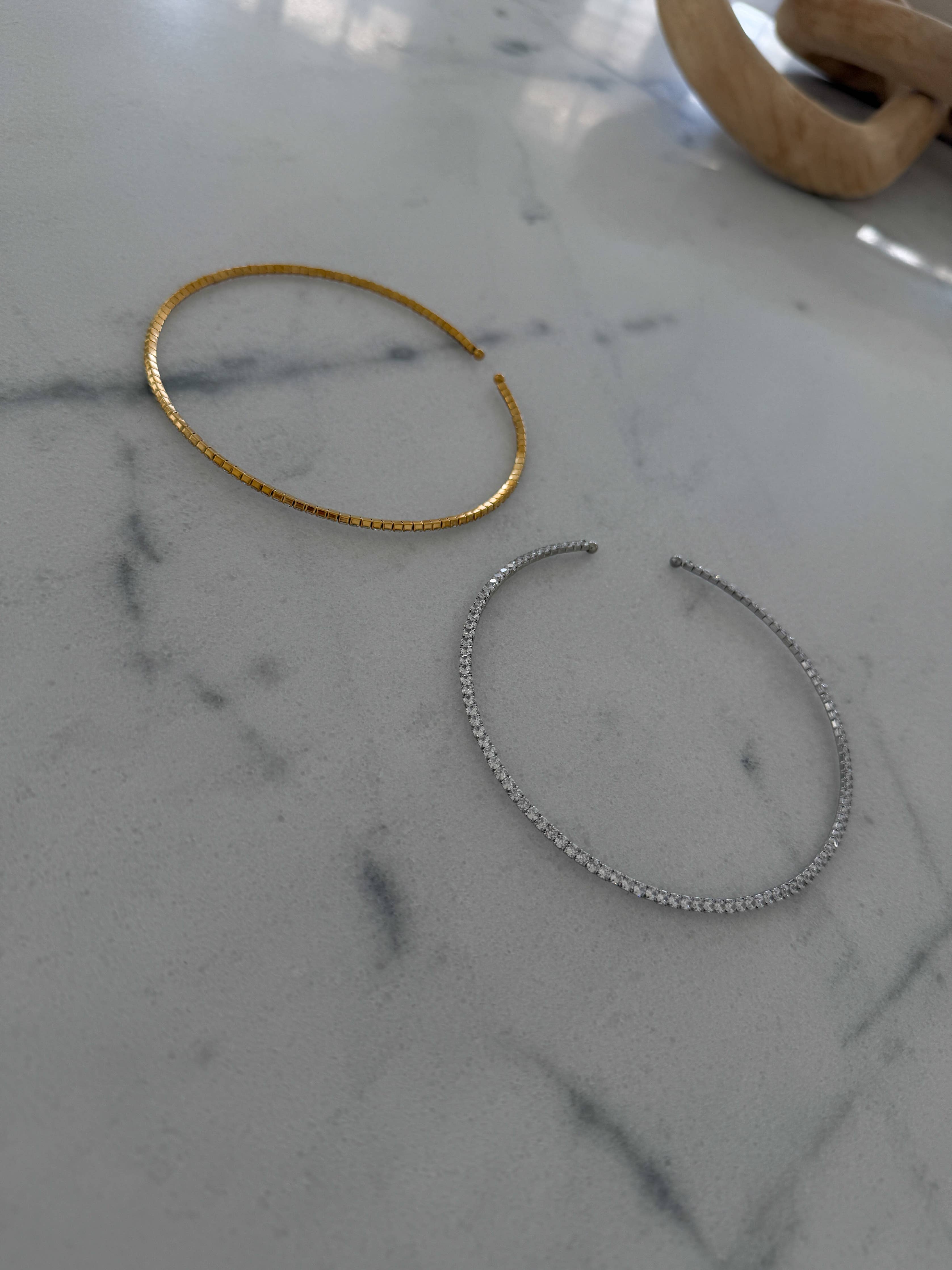 The Emerson Diamond Tennis Choker (Gold)