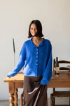 The Piper Cardigan - Blue