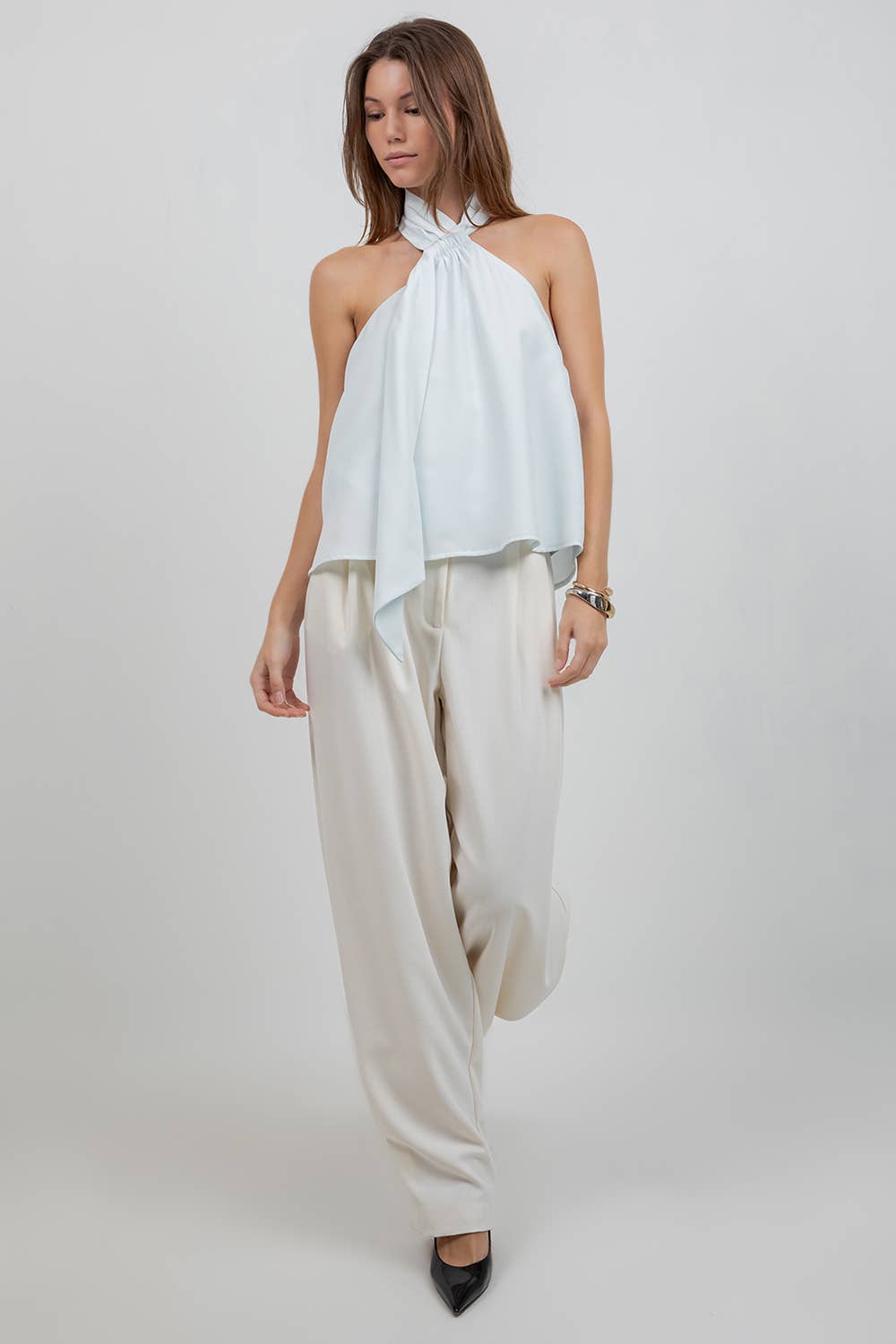 The Isla Halter Scarf Top