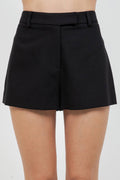 The Black Woven Shorts