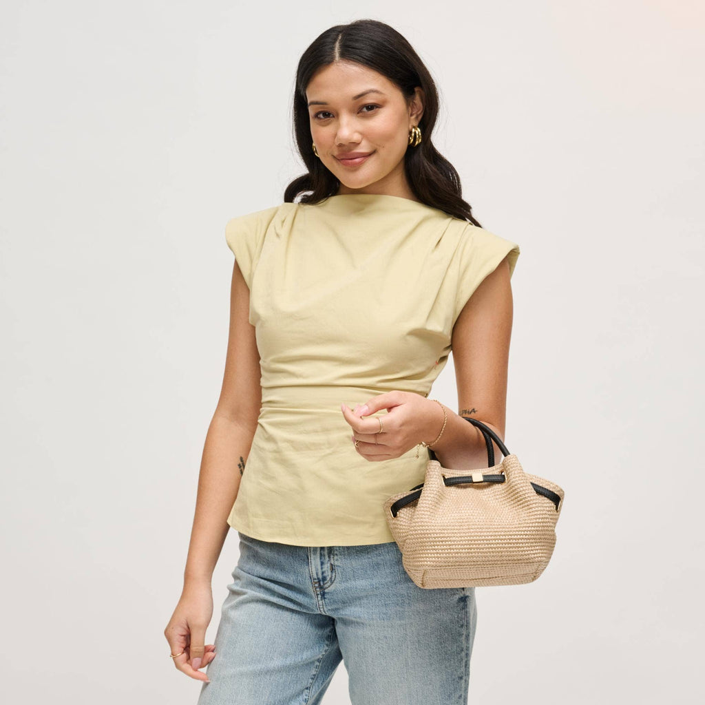 The Marbella Bag - Natural Black