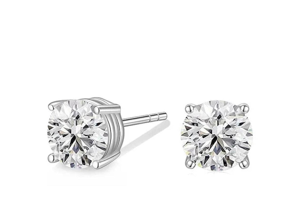 The Colette Diamond Studs (Silver)