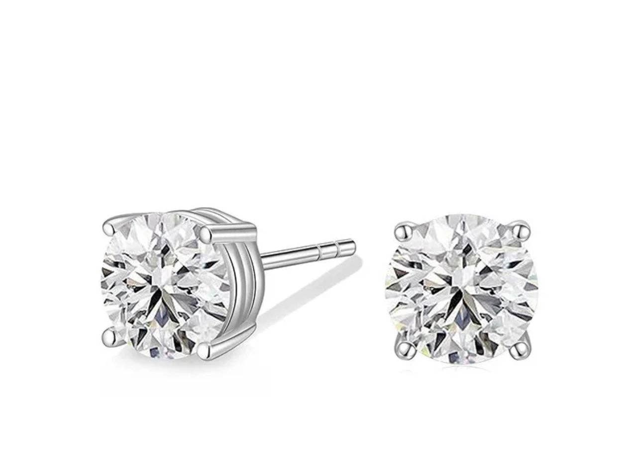 The Colette Diamond Studs (Silver)