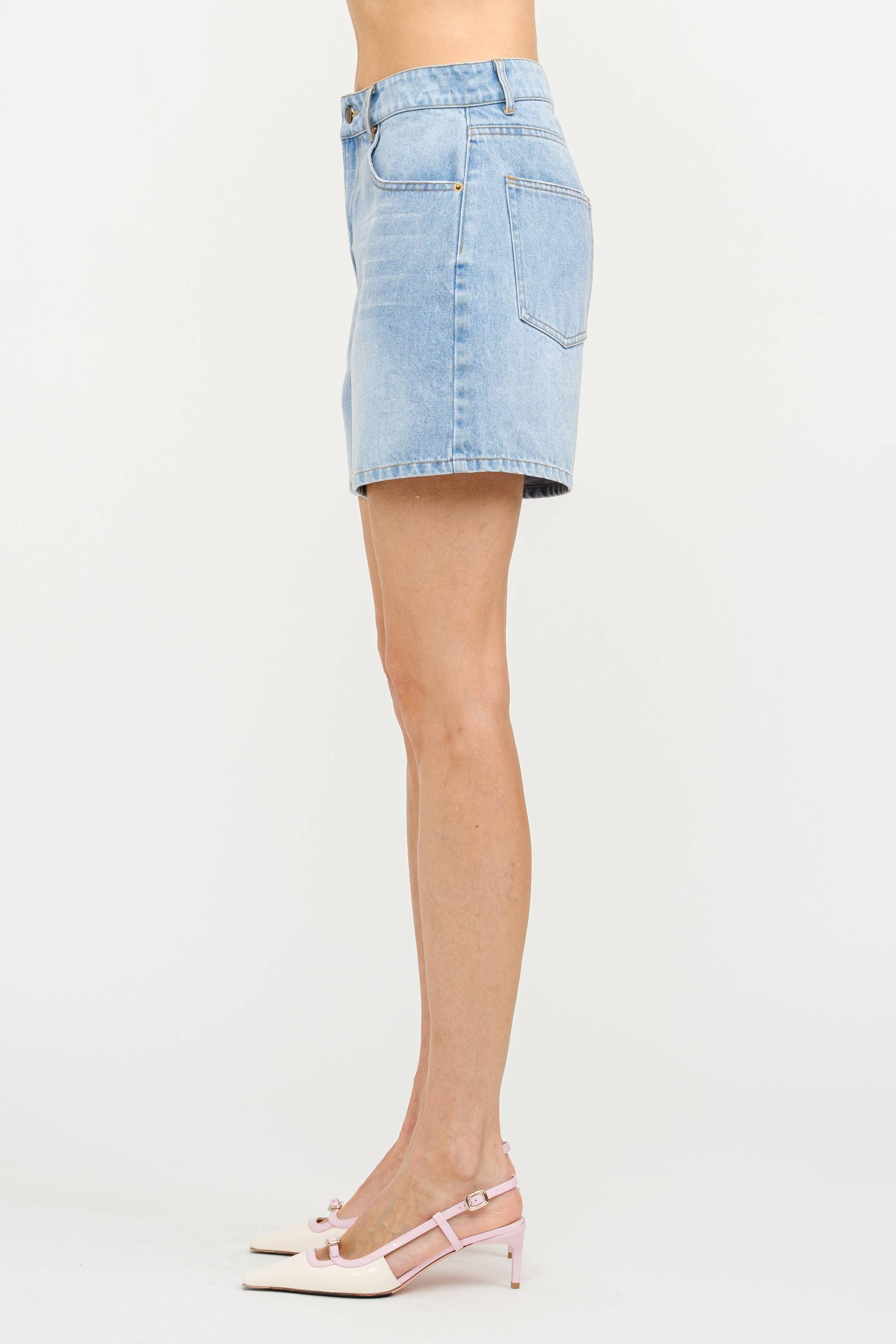 The Blair Bermuda Denim Shorts (Pre-Order)