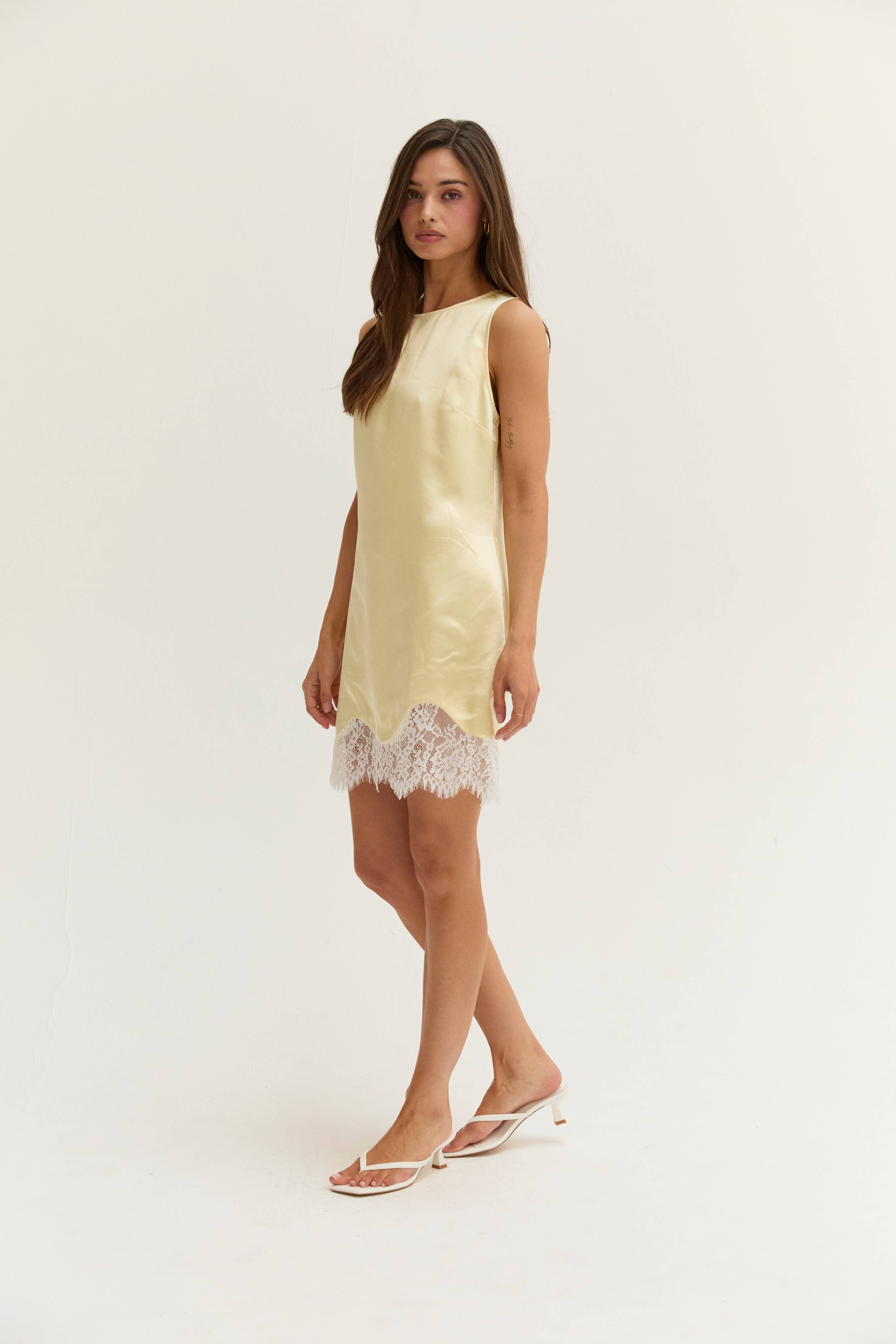The Isabelle Satin Lace Mini (Pre-Order)