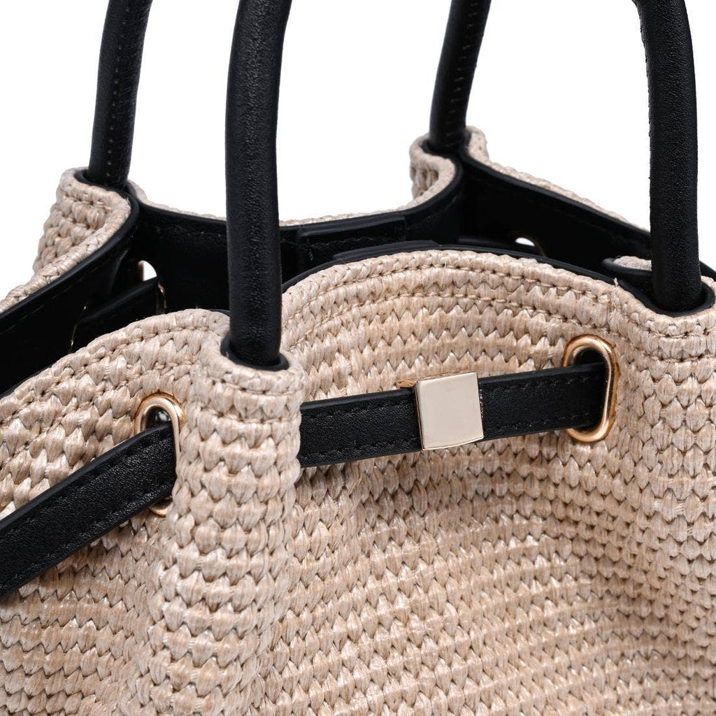 The Marbella Bag - Natural Black