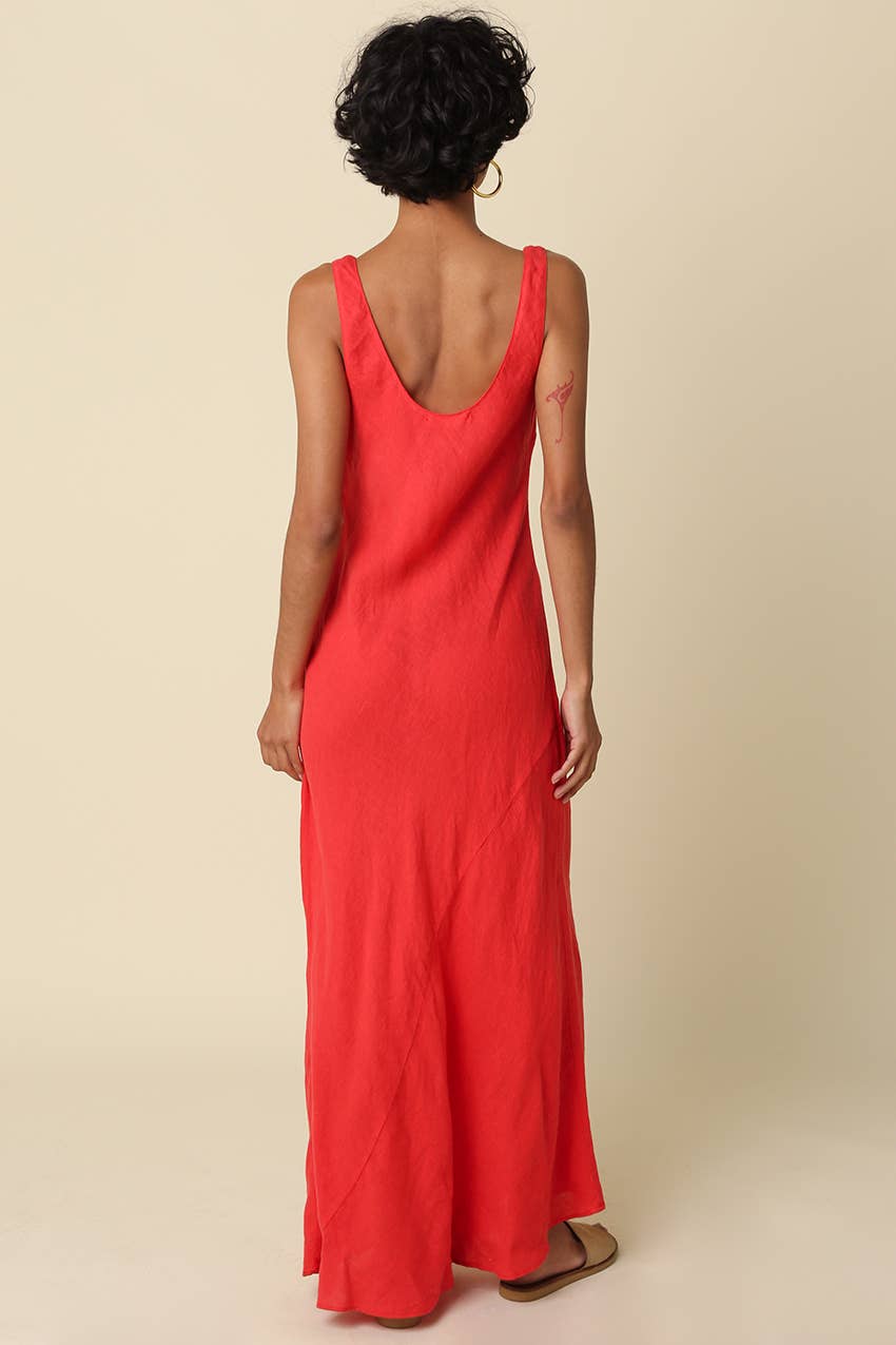 The Scarlett Linen Maxi Dress (Pre-Order)