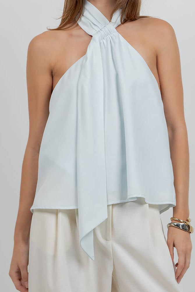 The Isla Halter Scarf Top