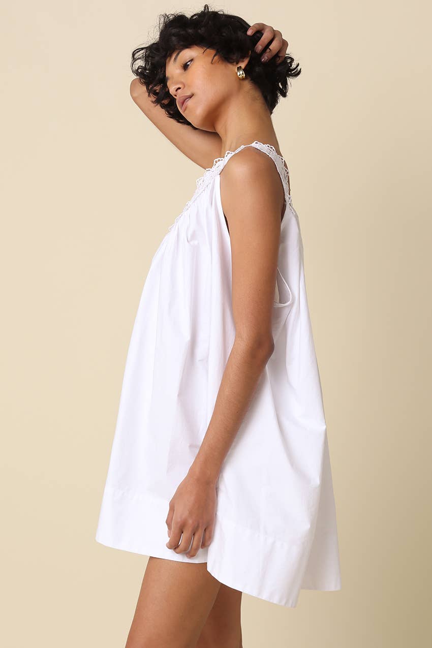 The Elise Lace Mini Dress (Pre-Order)