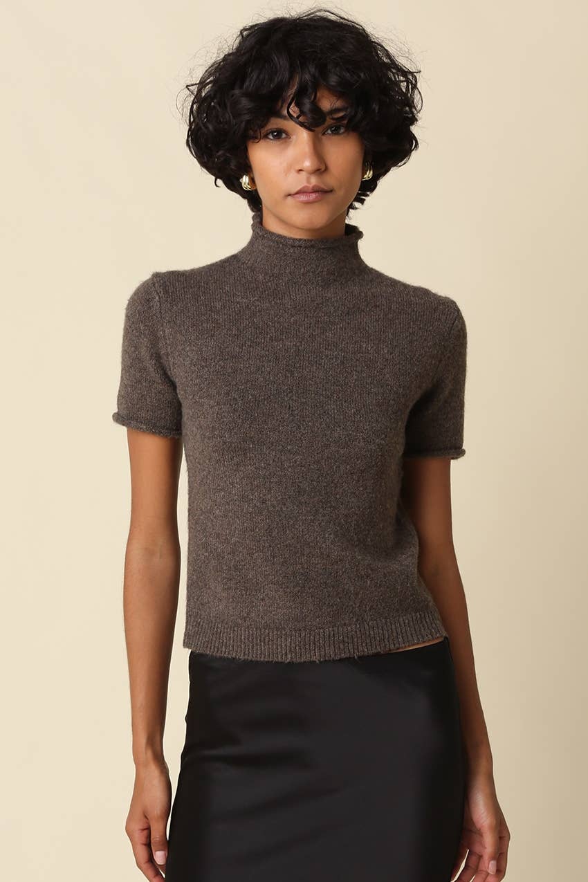 The Paige Mock Neck Knit Top