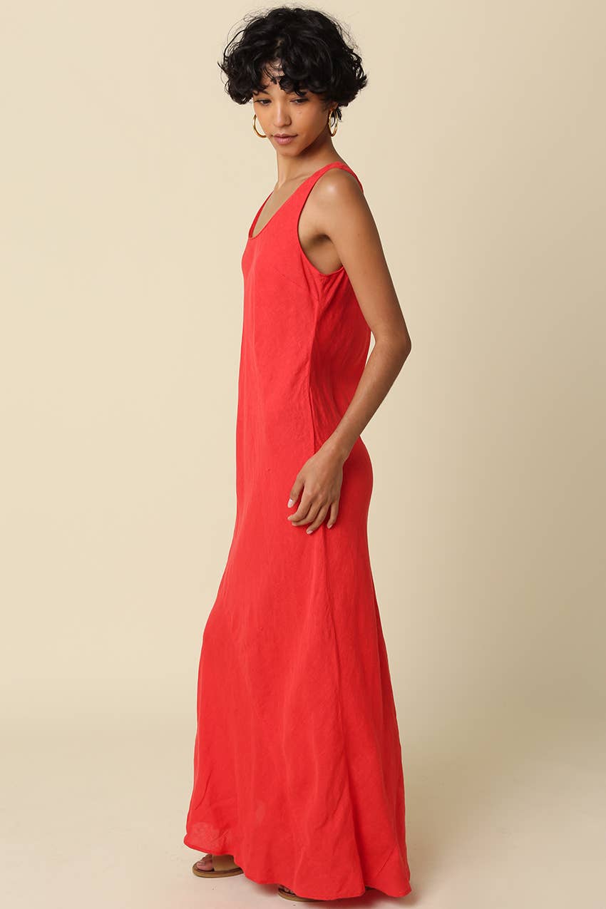 The Scarlett Linen Maxi Dress (Pre-Order)